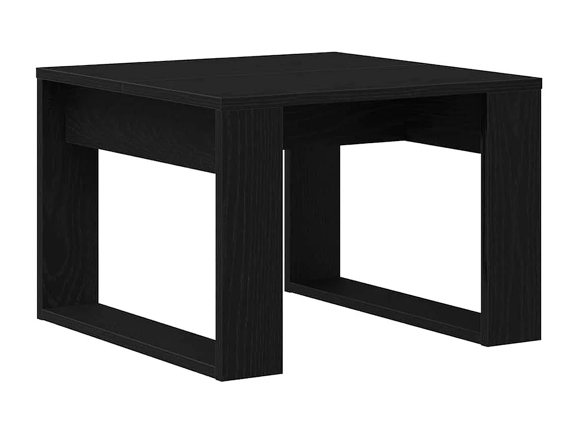 Table basse Chêne noir 50 x 50 x 35 cm Bois d'ingénierie