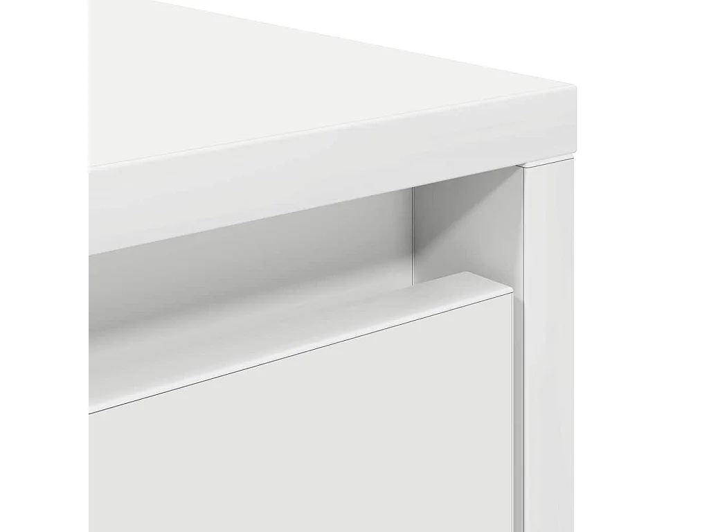 Table basse avec tiroirs blanc 70,5x70x40 cm