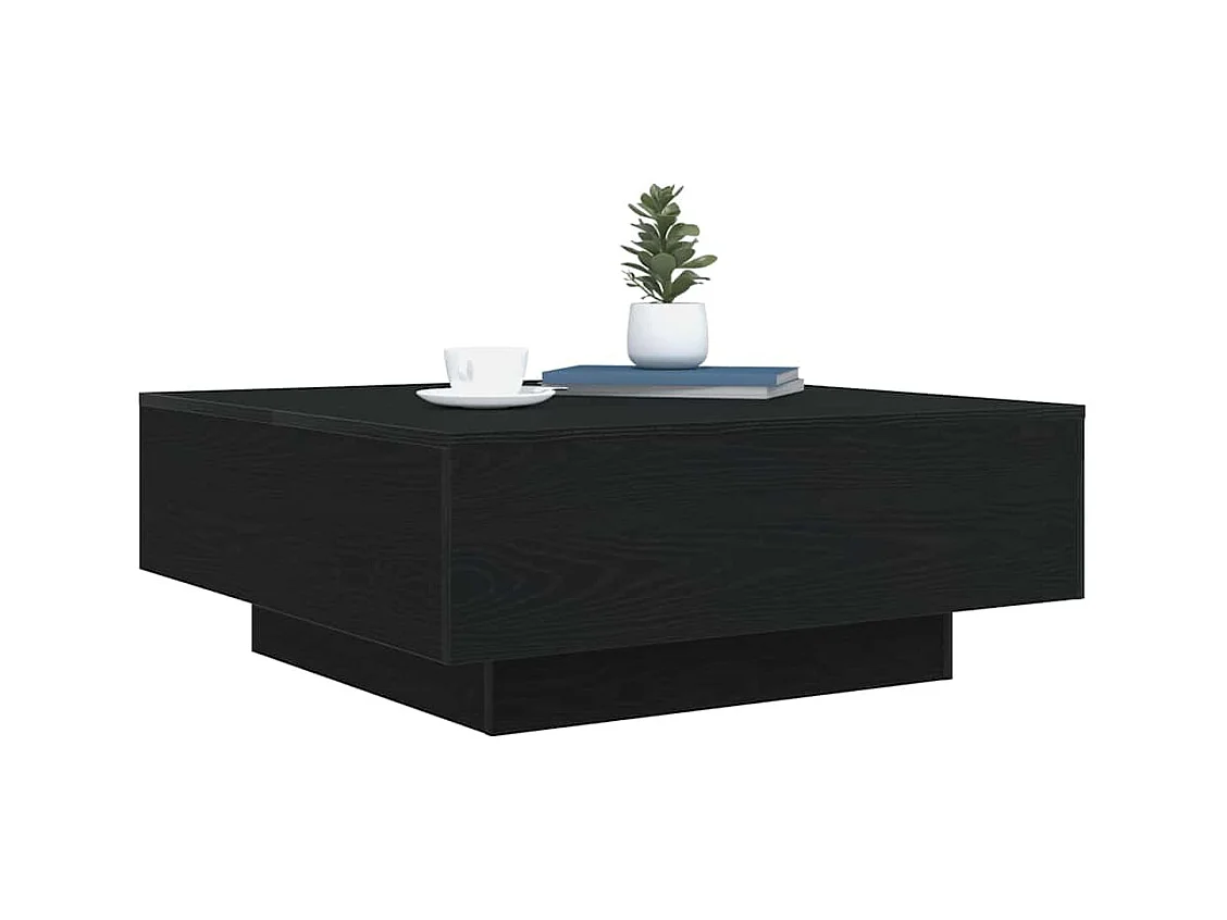 Table Basse Chêne noir 80 x 80 x 31 cm Bois d'ingénierie