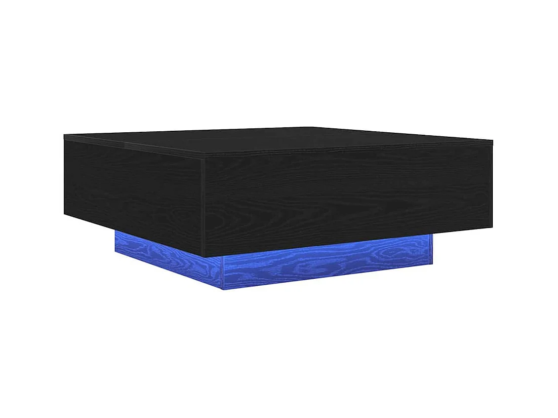 Table Basse Chêne noir 80 x 80 x 31 cm Bois d'ingénierie