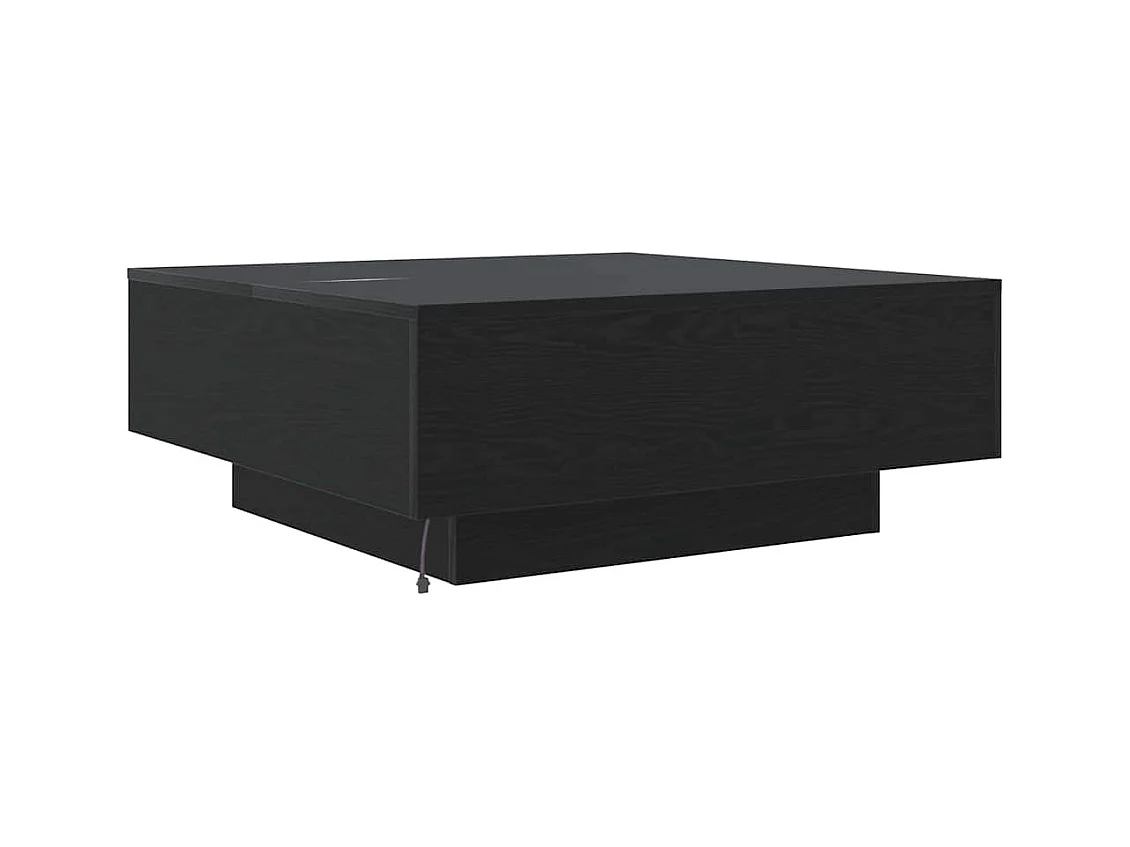 Table Basse Chêne noir 80 x 80 x 31 cm Bois d'ingénierie