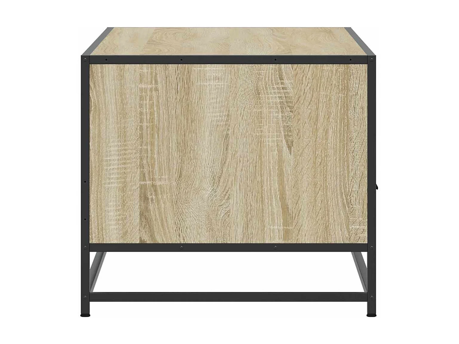 Table basse chêne sonoma 100x50x45cm bois d'ingénierie et métal