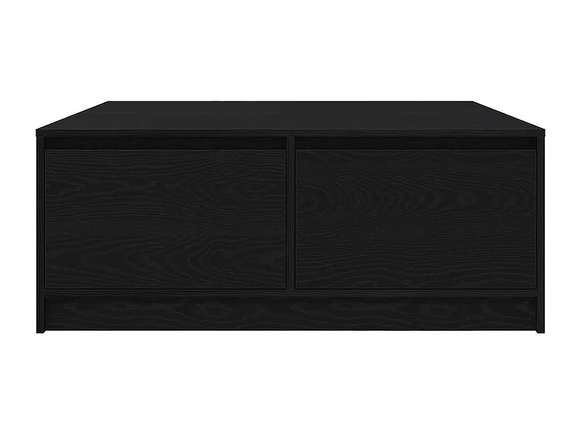 Table basse avec tiroirs chêne noir 100x100x40 cm