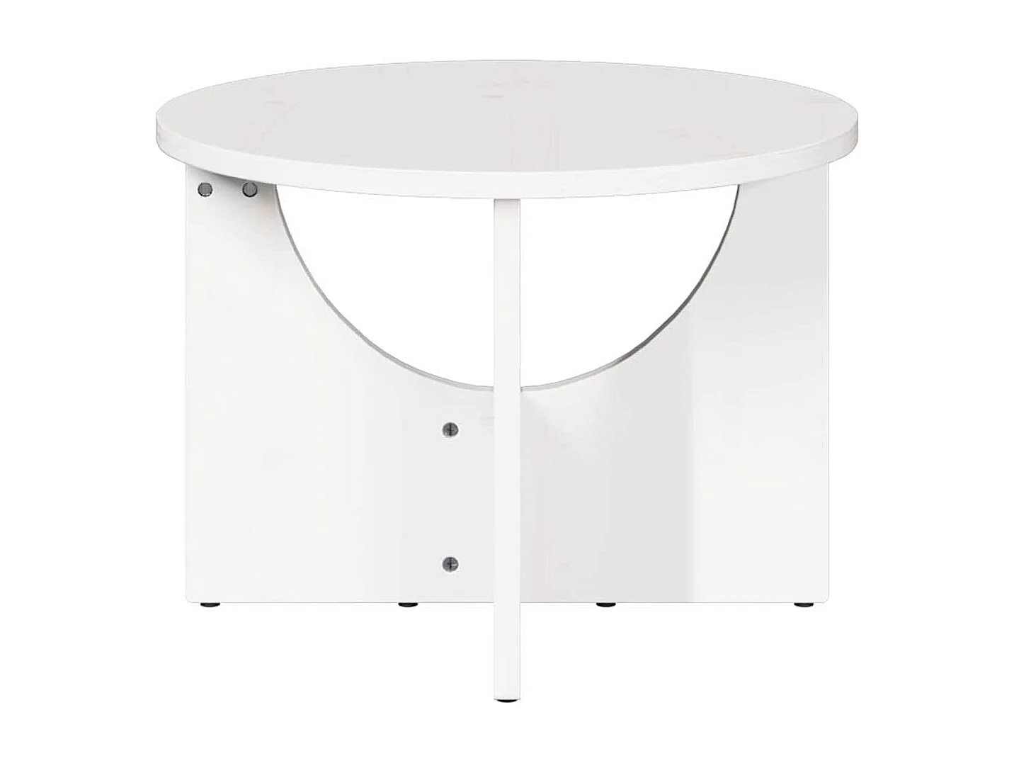 Table basse Blanc 50 x 50 x 35 cm Bois massif en pin