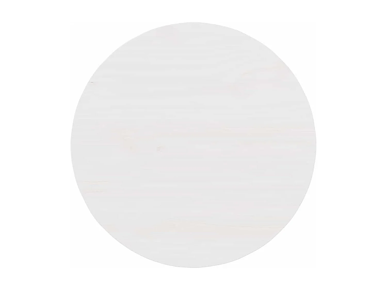 Table basse Blanc 50 x 50 x 35 cm Bois massif en pin