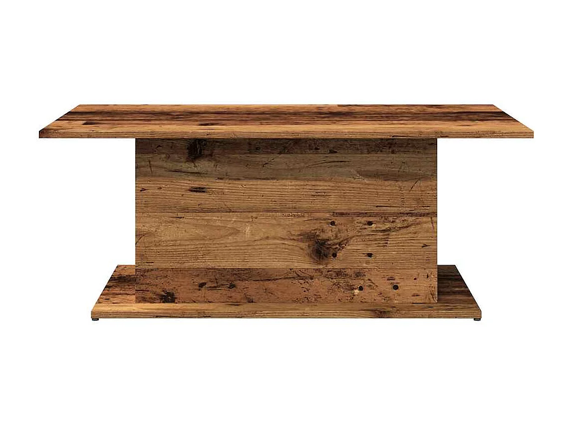 Table basse vieux bois 102x55,5x40 cm bois d'ingénierie