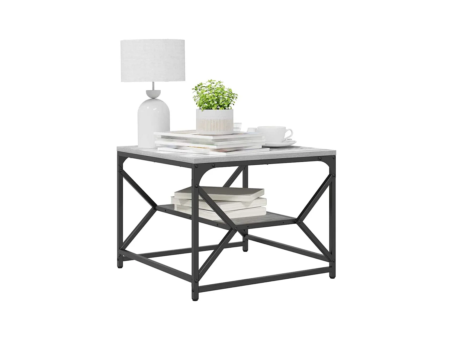 Table basse Sonoma gris 51 x 50 x 40 cm