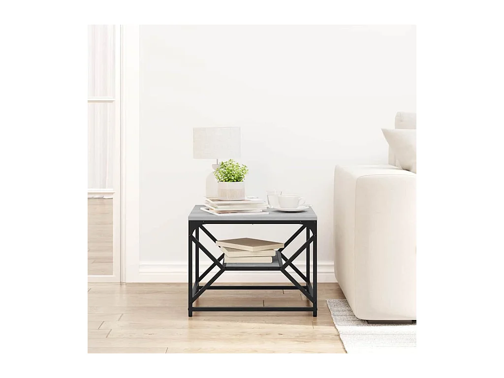 Table basse Sonoma gris 51 x 50 x 40 cm