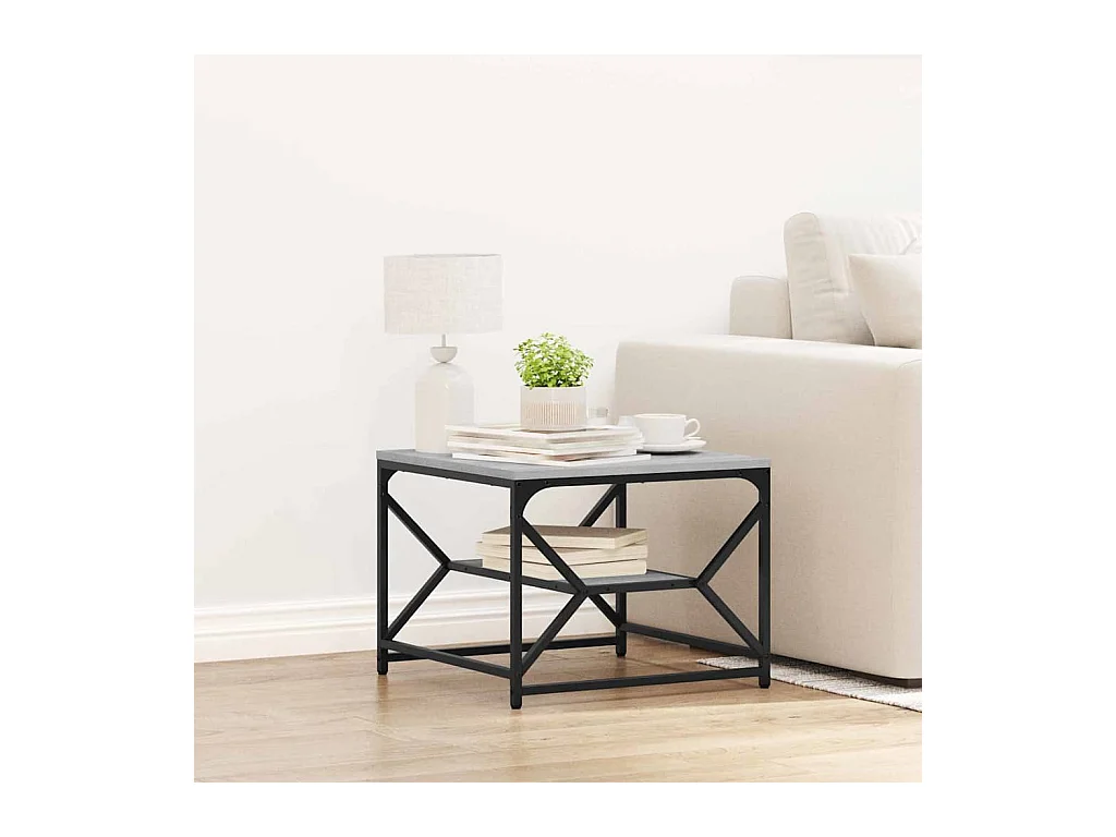 Salontafel Grijs sonoma 51 x 50 x 40 cm