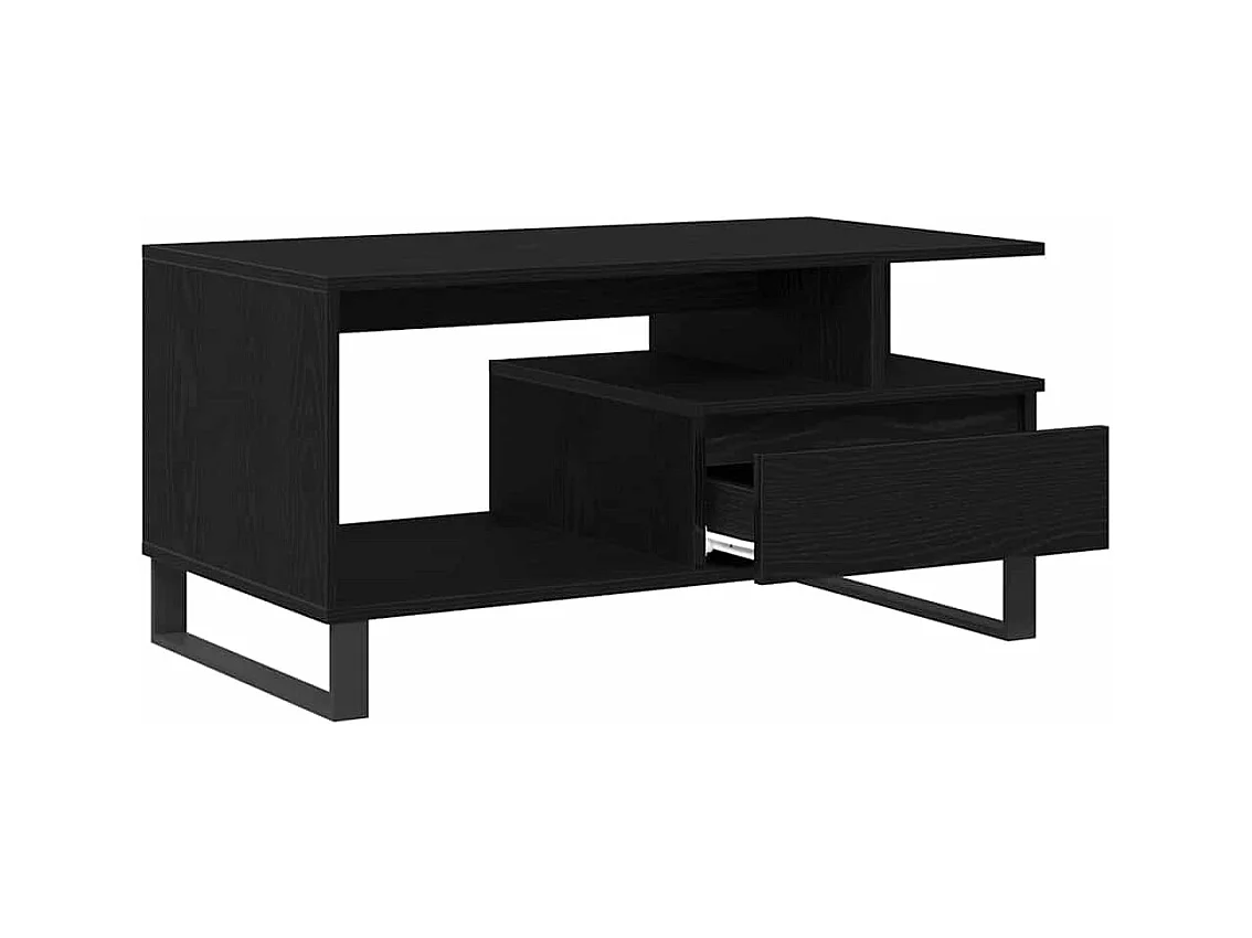 Table Basse Chêne noir 90 x 49 x 45 cm Bois d'ingénierie