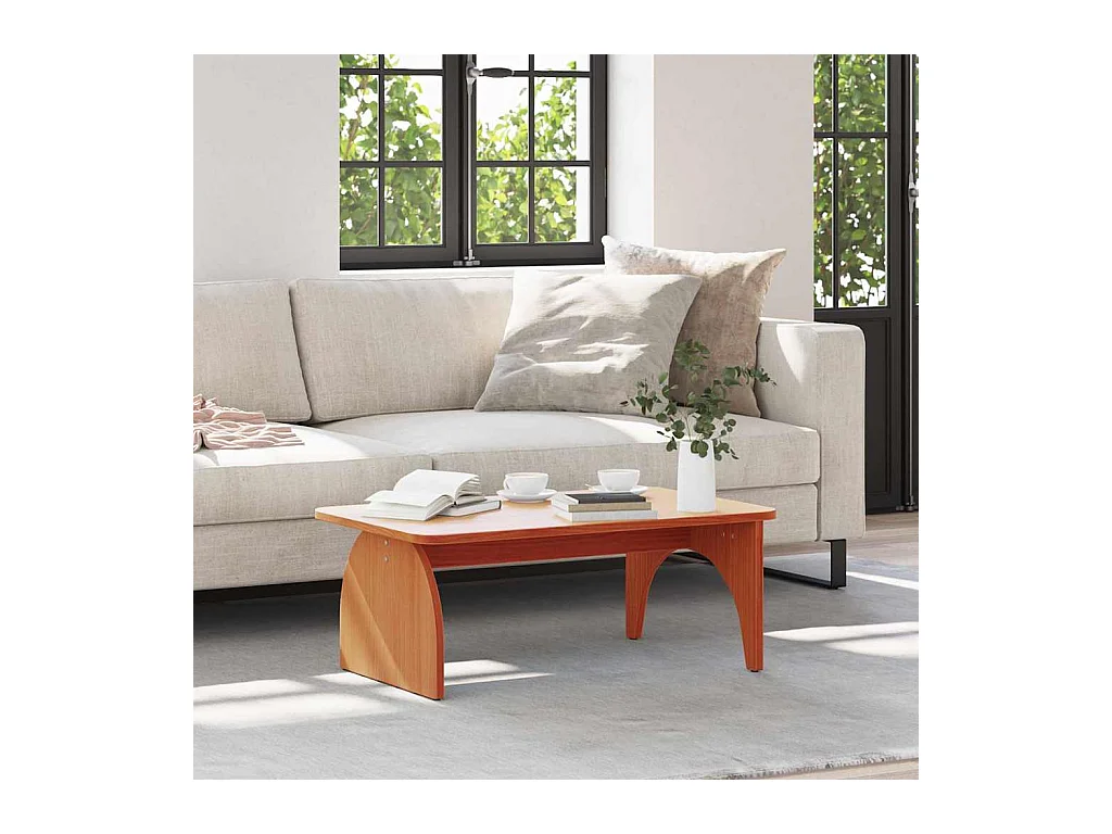 Salontafel Wasbruin 80 x 50 x 31 cm Massief grenenhout