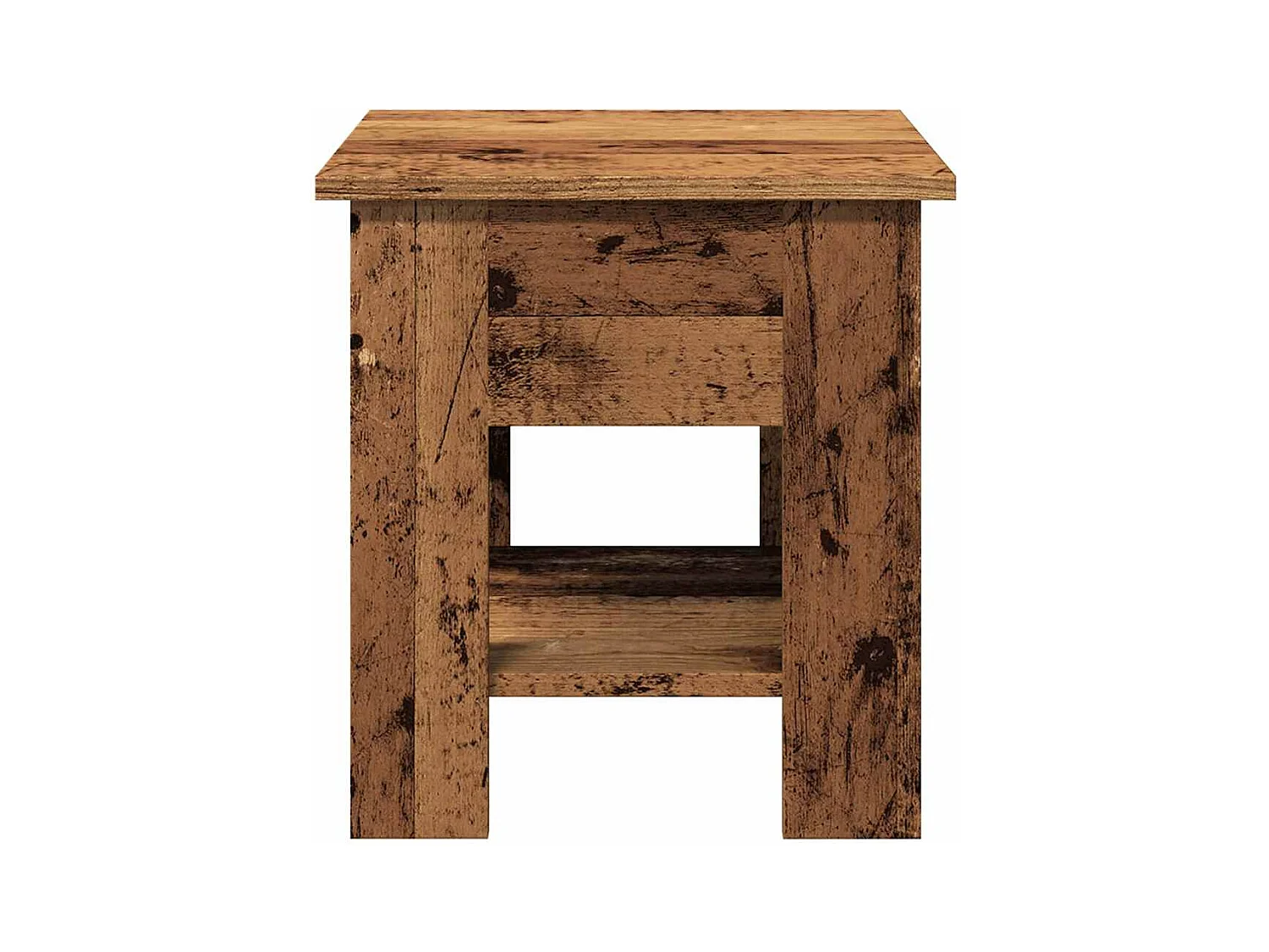 Table basse vieux bois 40x40x42 cm bois d'ingénierie