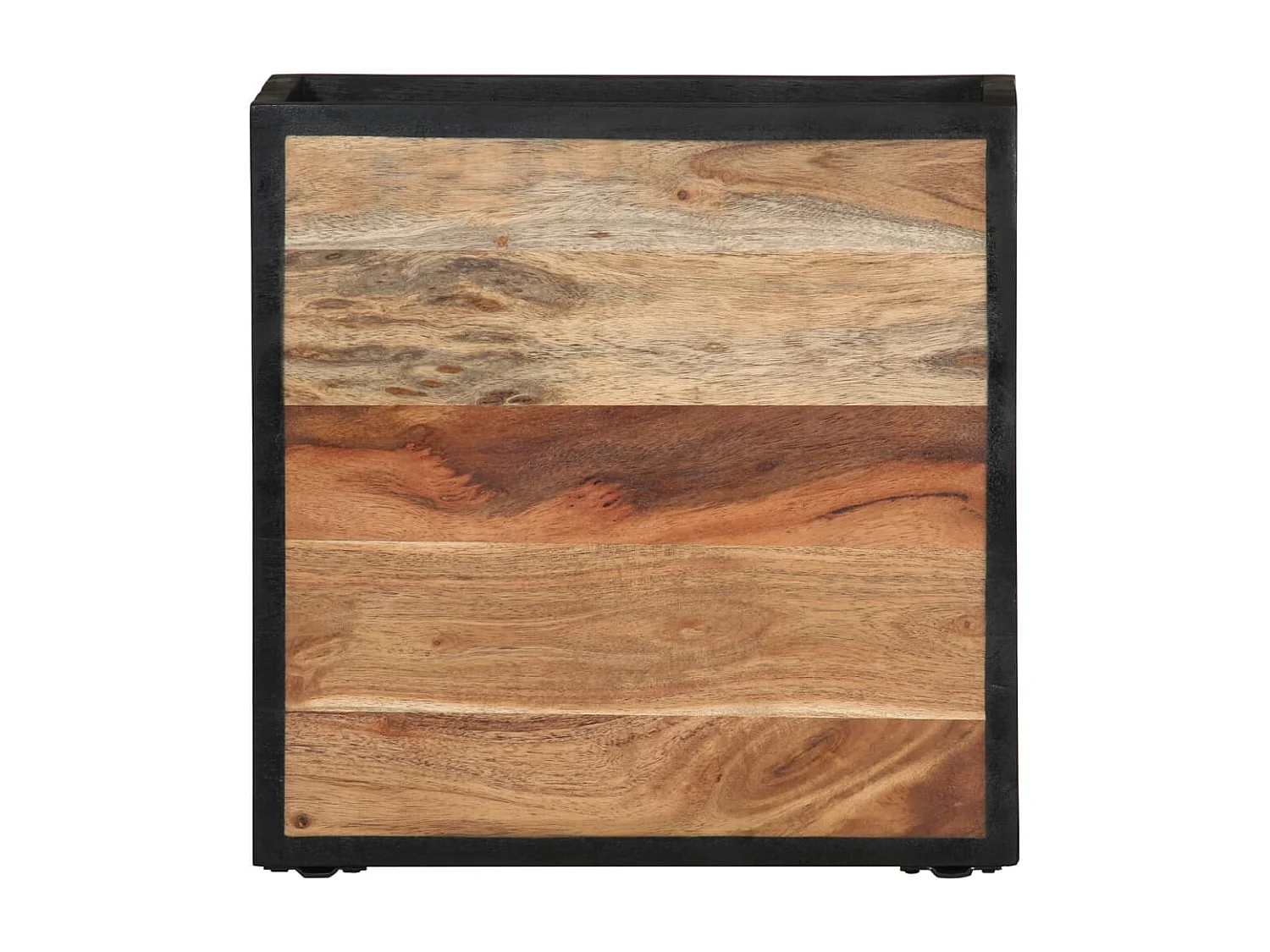 Mesita de noche de pared madera maciza acacia 35x35x20 cm