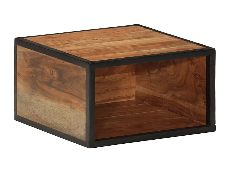 Mesa de cabeceira de parede 35x35x20 cm madeira acácia maciça