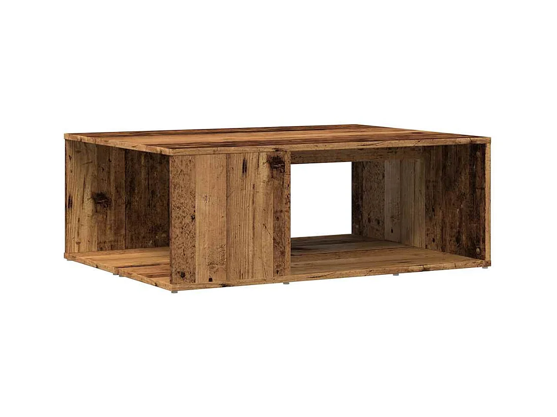 Table basse vieux bois 90x67x33 cm bois d'ingénierie