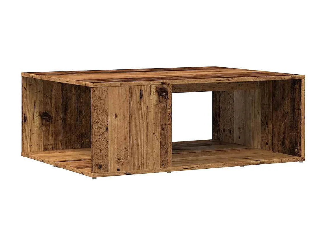 Table basse vieux bois 90x67x33 cm bois d'ingénierie