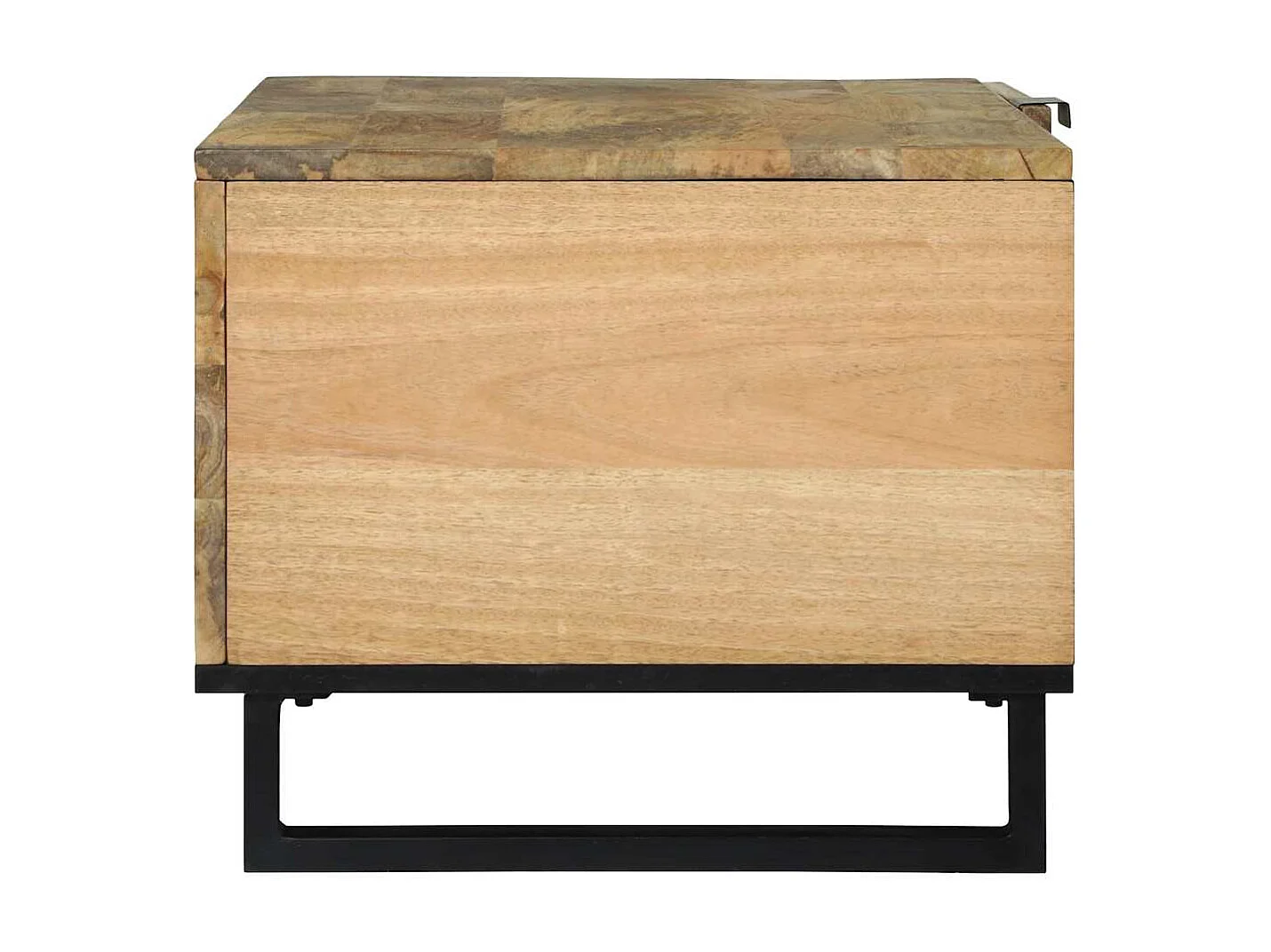 Table basse Marron et Noir 80 x 50 x 40 cm