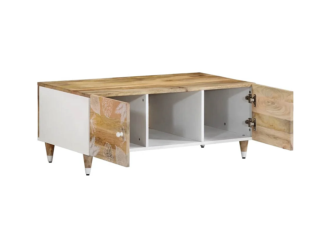 Table basse 100x54x40 cm bois de manguier massif