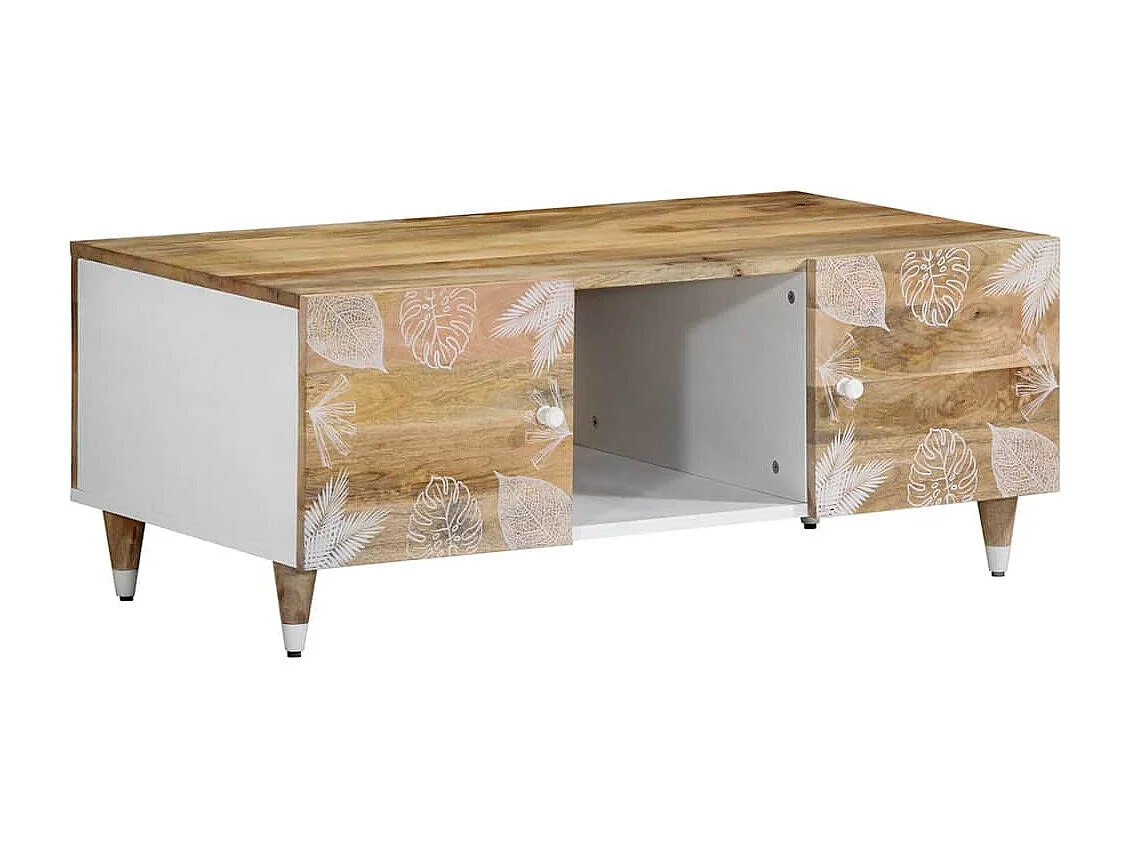 Table basse 100x54x40 cm bois de manguier massif