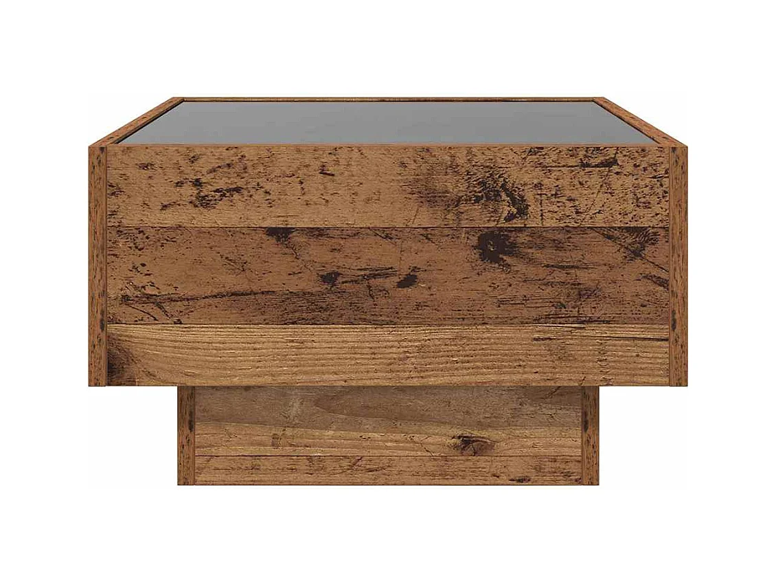 Table basse Bois ancien 50 x 50 x 30 cm Bois d'ingénierie