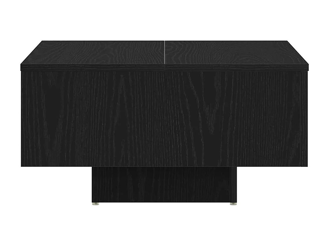 Mesa de Café Roble negro 60 x 60 x 31.5 cm Madera contrachapada