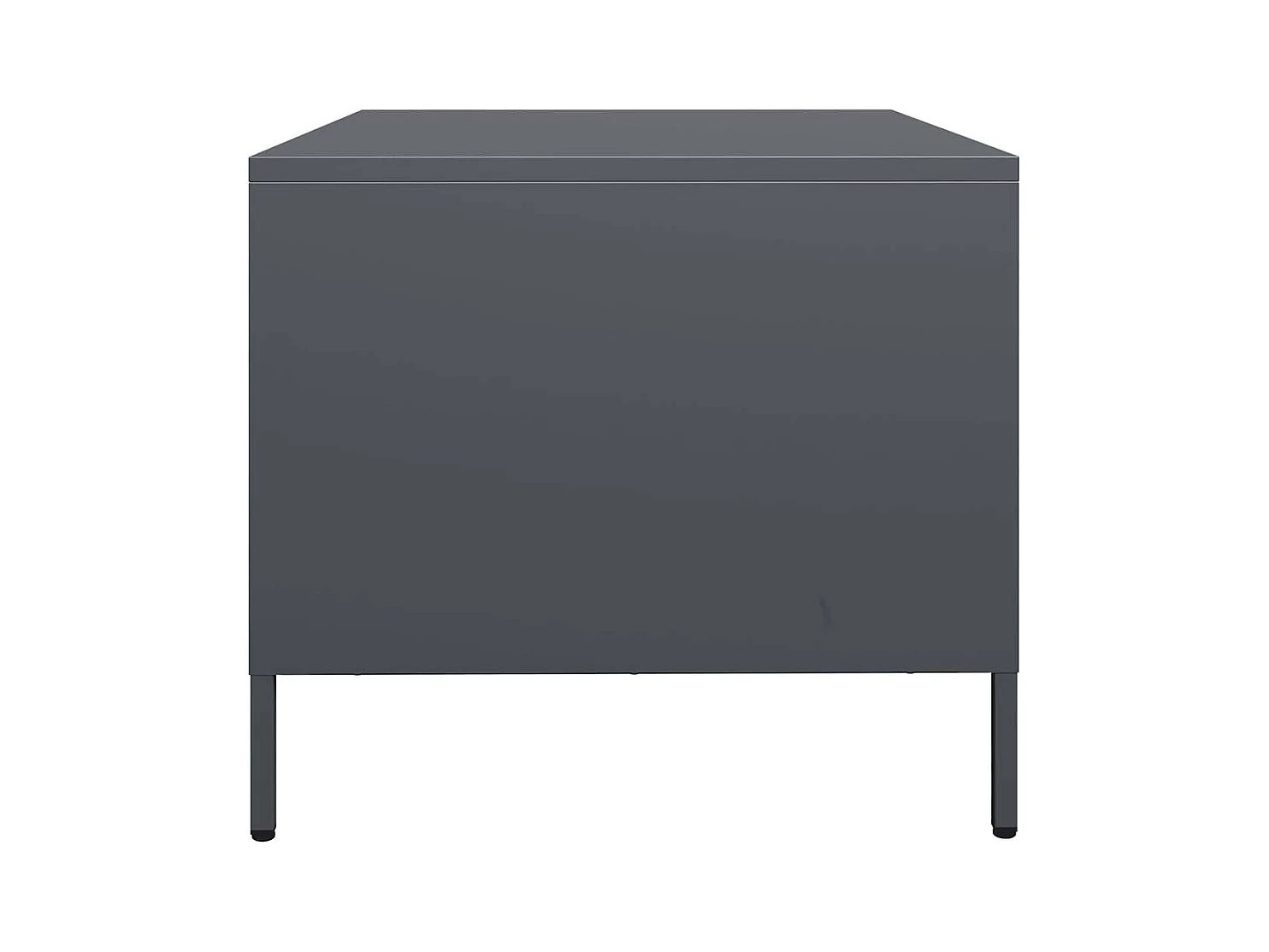Table basse anthracite 101,5x50x43,5 cm acier laminé à froid