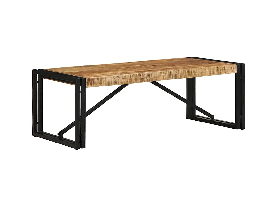 Table basse 100x50x35 cm bois de manguier massif brut
