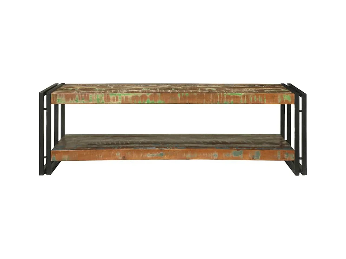Table basse Multicolore bois de récupération massif