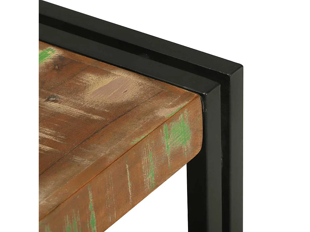 Table basse Multicolore bois de récupération massif