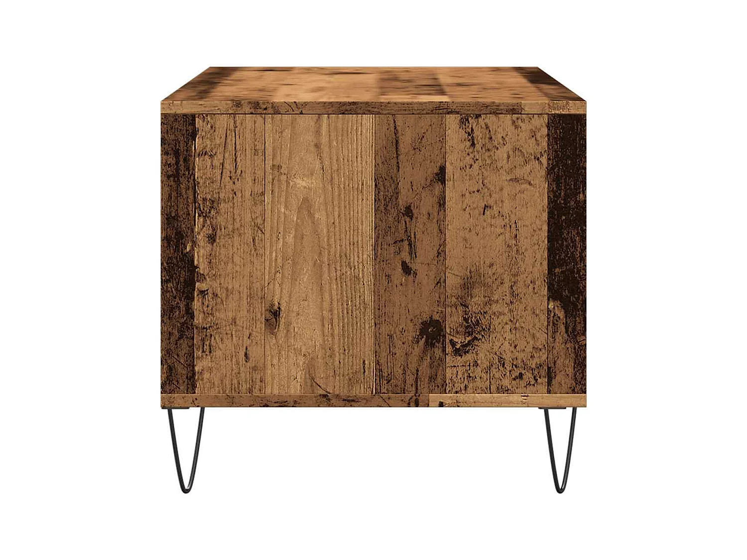 Mesa de centro madera ingeniería madera envejecida 90x49x45 cm