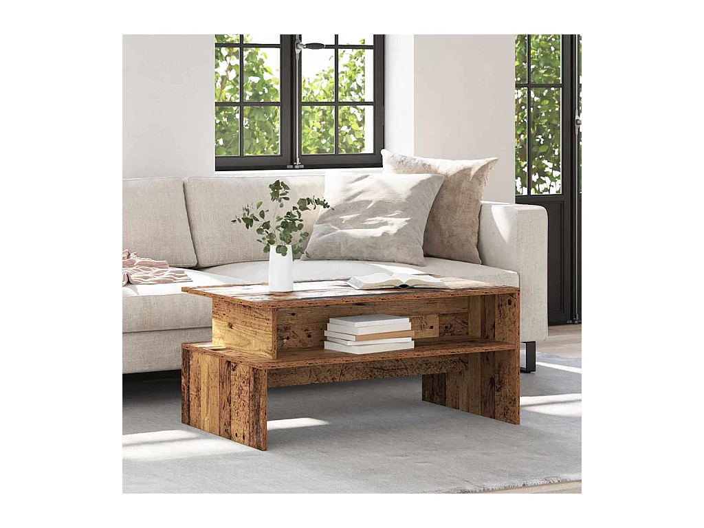 Table basse Vieux bois 90 x 55 x 42.5 cm Bois d'ingénierie