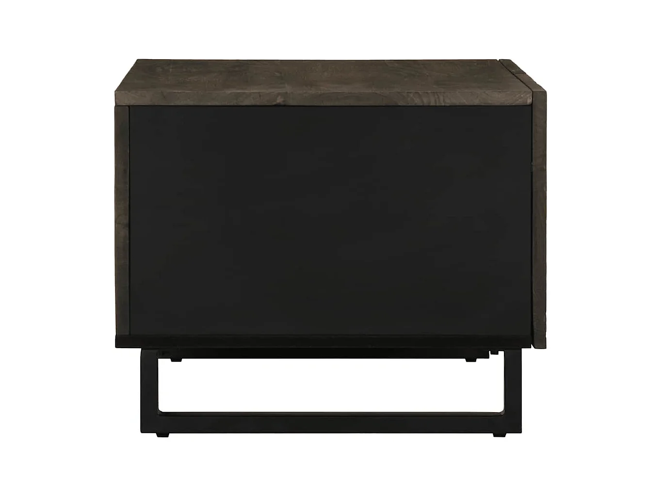 Mesa de centro 80x50x40 cm madeira de mangueira maciça preto