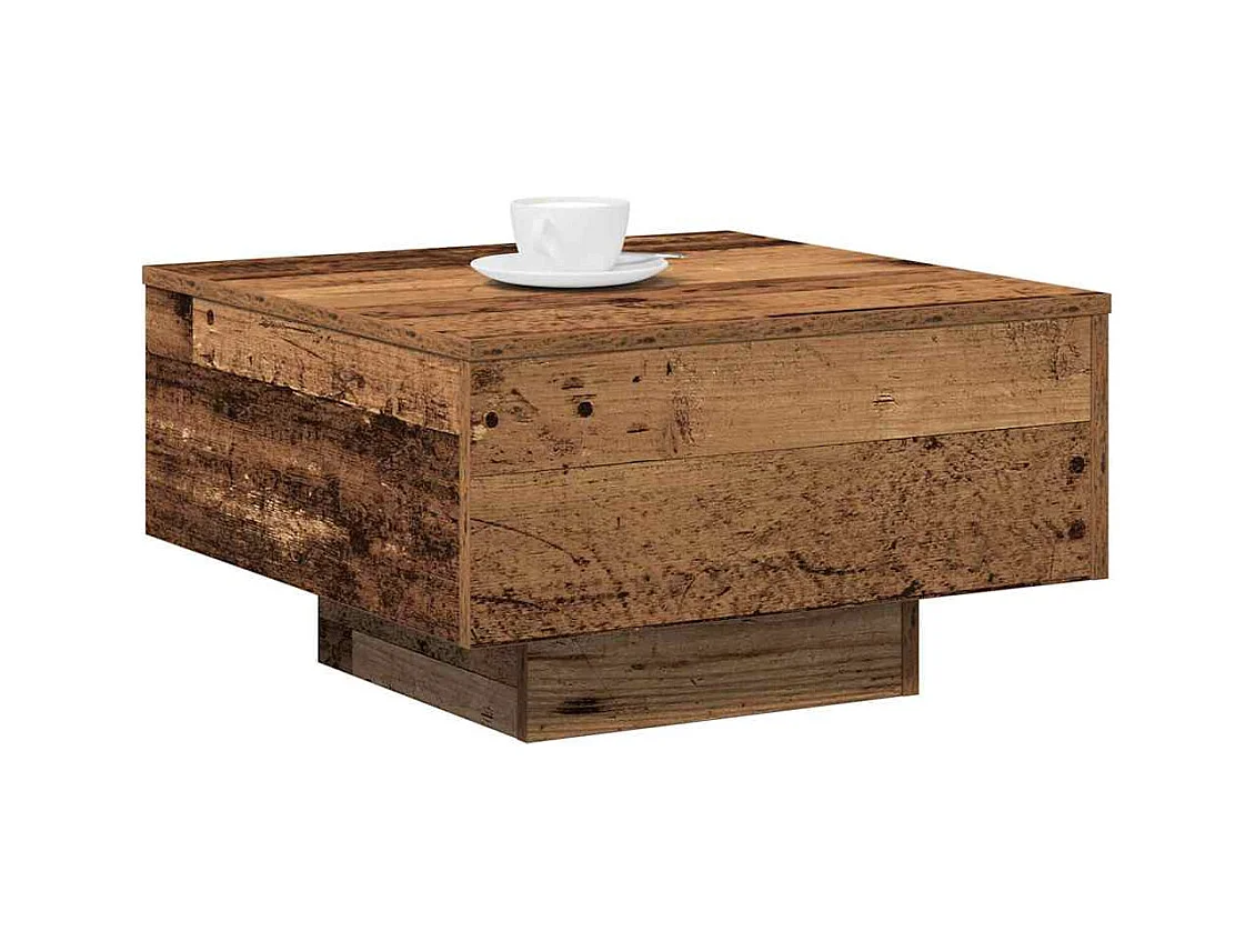 Table basse Bois ancien 55 x 55 x 31 cm Bois d'ingénierie