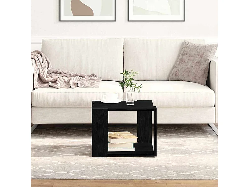Mesa de centro Carvalho preto 40 x 40 x 30 cm