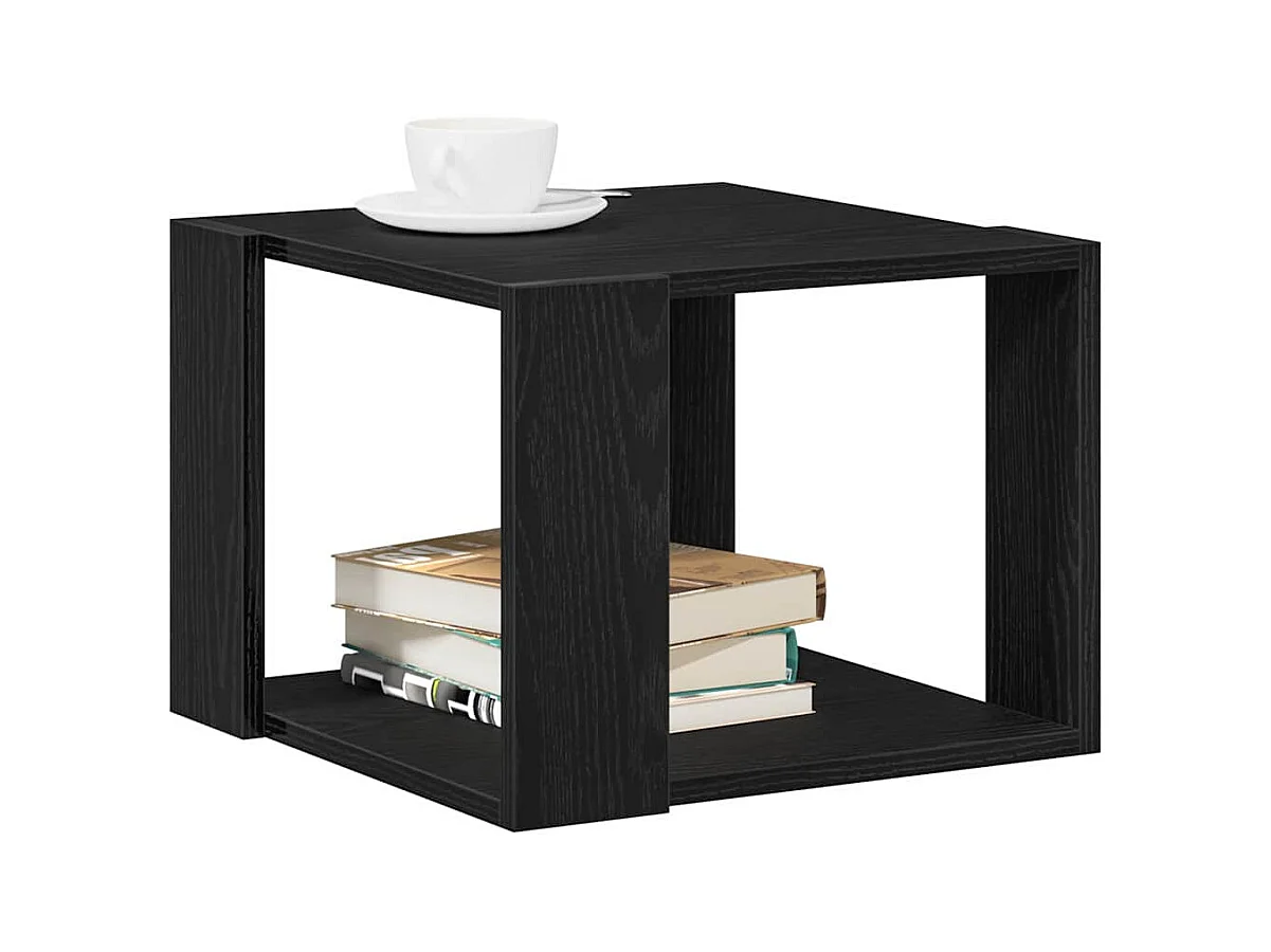 Table basse Chêne noir 40 x 40 x 30 cm Bois d'ingénierie