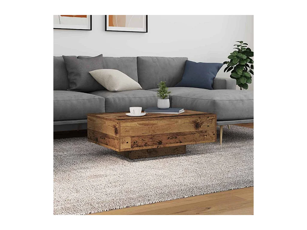 Mesa de Café Madera vieja 85 x 55 x 31 cm Madera contrachapada