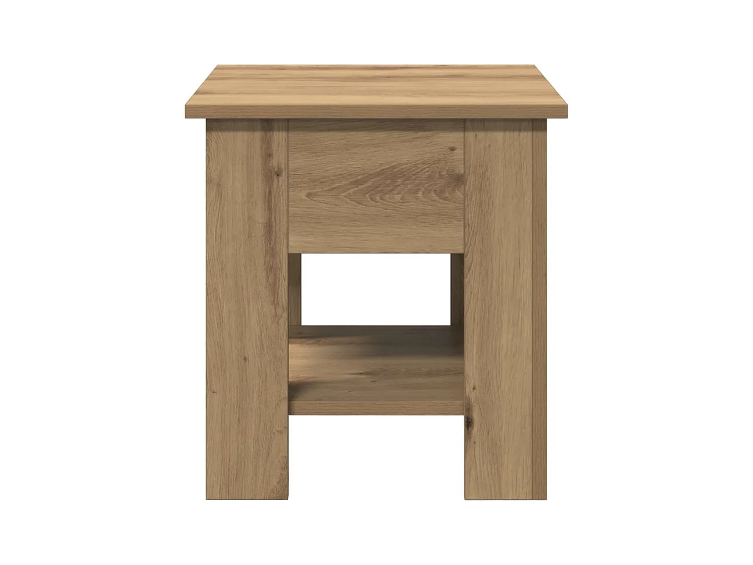 Mesa de centro 40x40x42 cm deriv. madeira carvalho artisiano