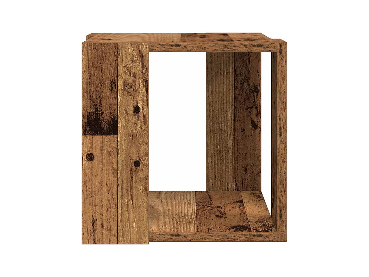 Table basse Bois ancien 32 x 32 x 30 cm Bois d'ingénierie