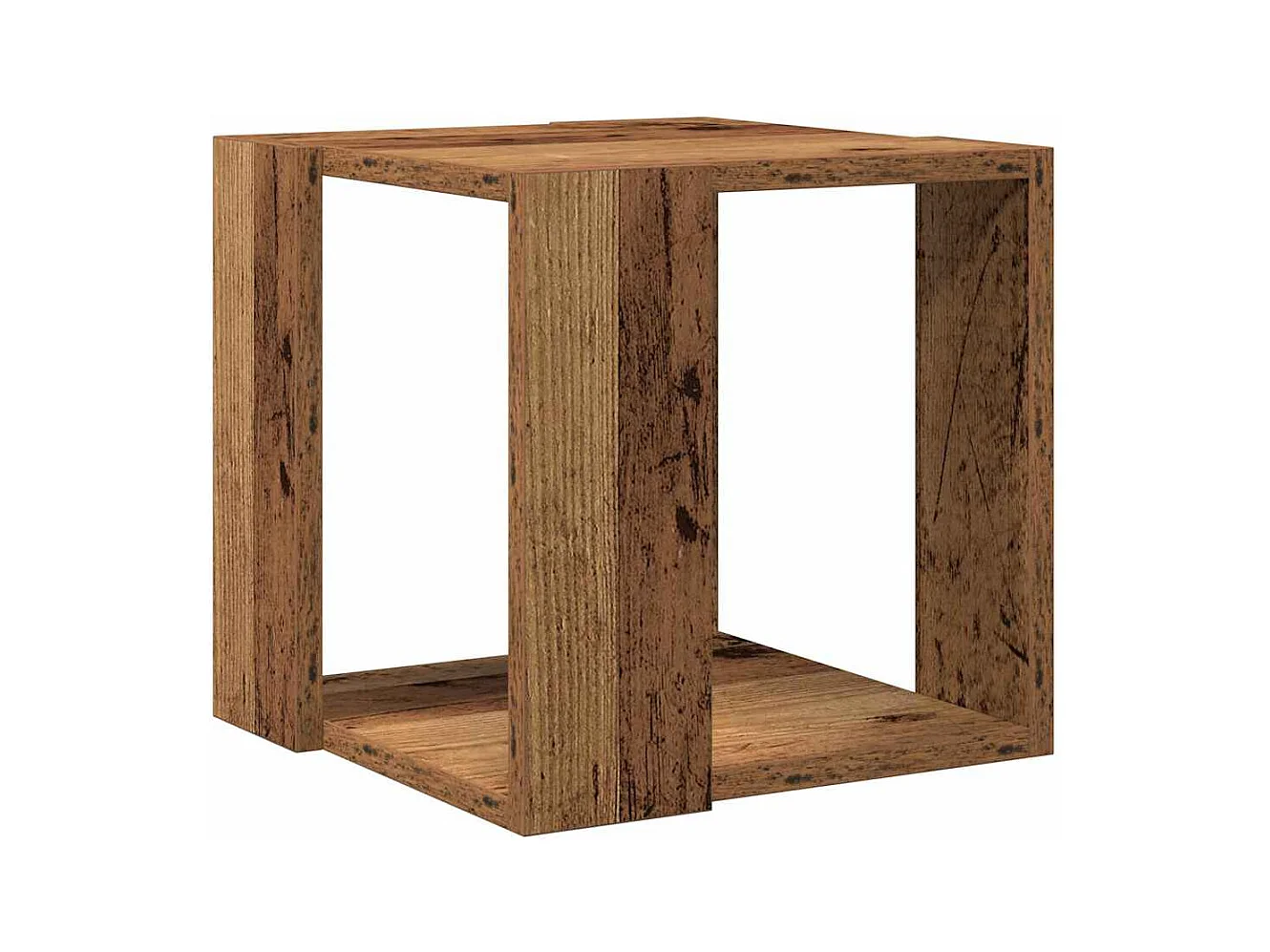 Table basse Bois ancien 32 x 32 x 30 cm Bois d'ingénierie