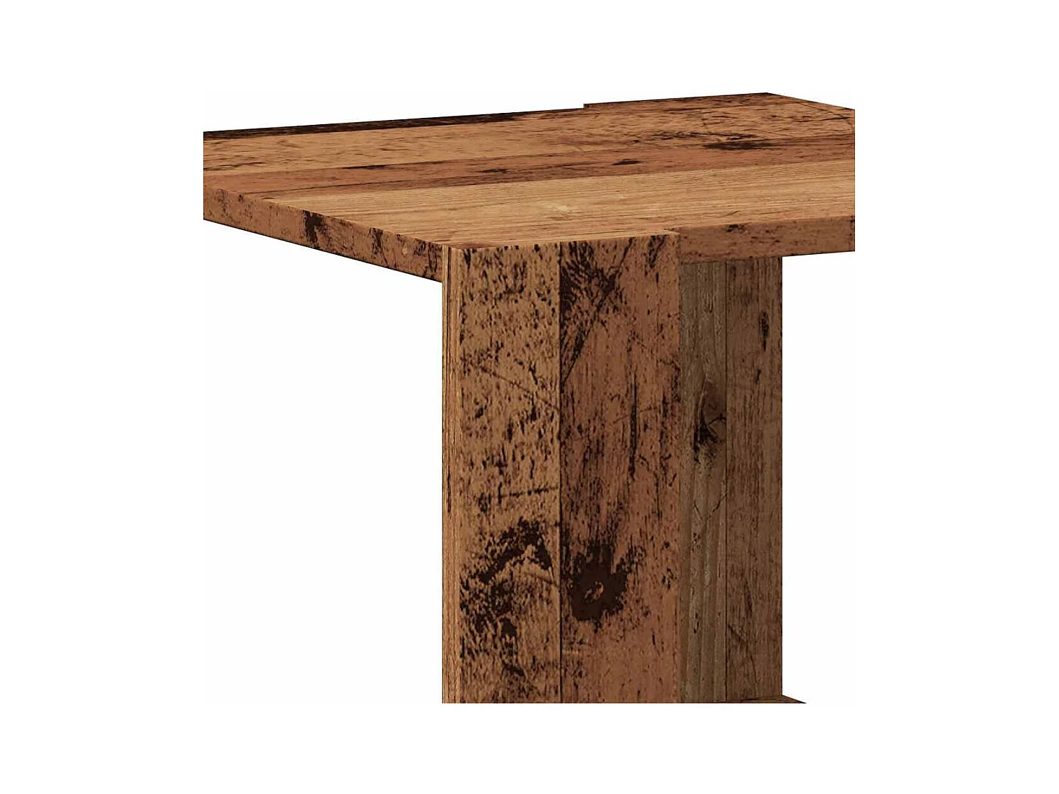 Table basse vieux bois 40x40x30 cm bois d'ingénierie