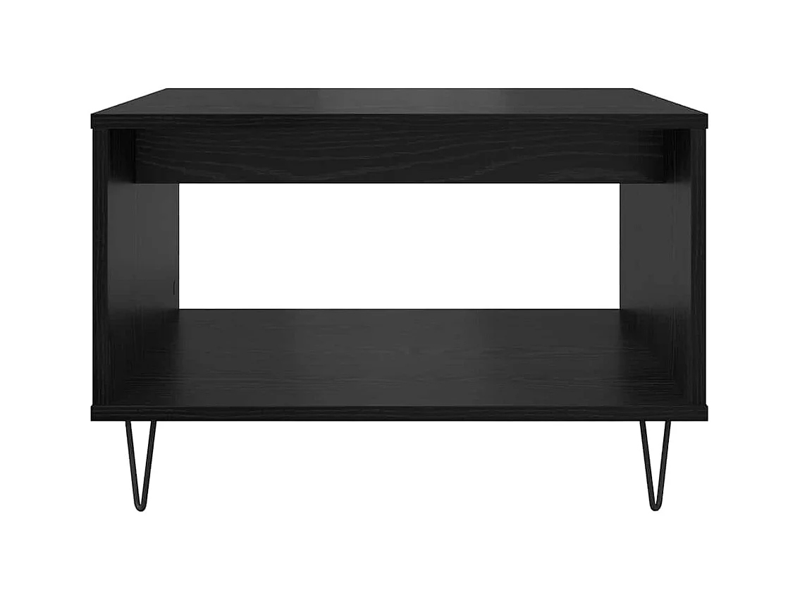Table basse Chêne noir 60 x 50 x 40 cm Bois d'ingénierie
