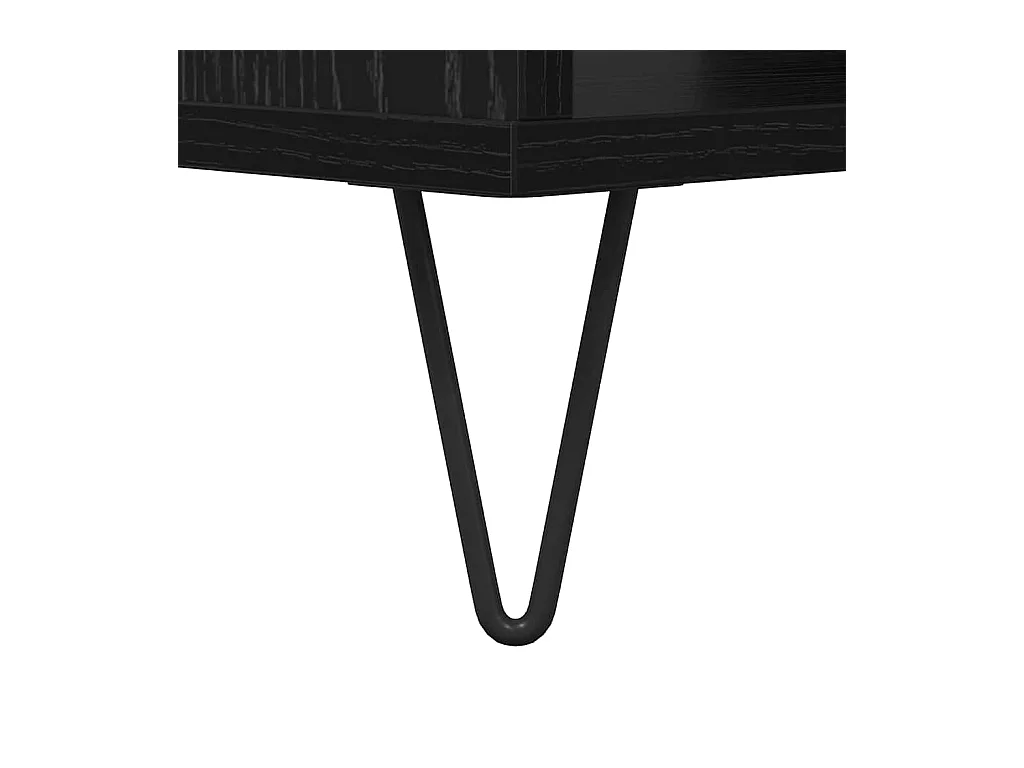 Table basse Chêne noir 60 x 50 x 40 cm Bois d'ingénierie