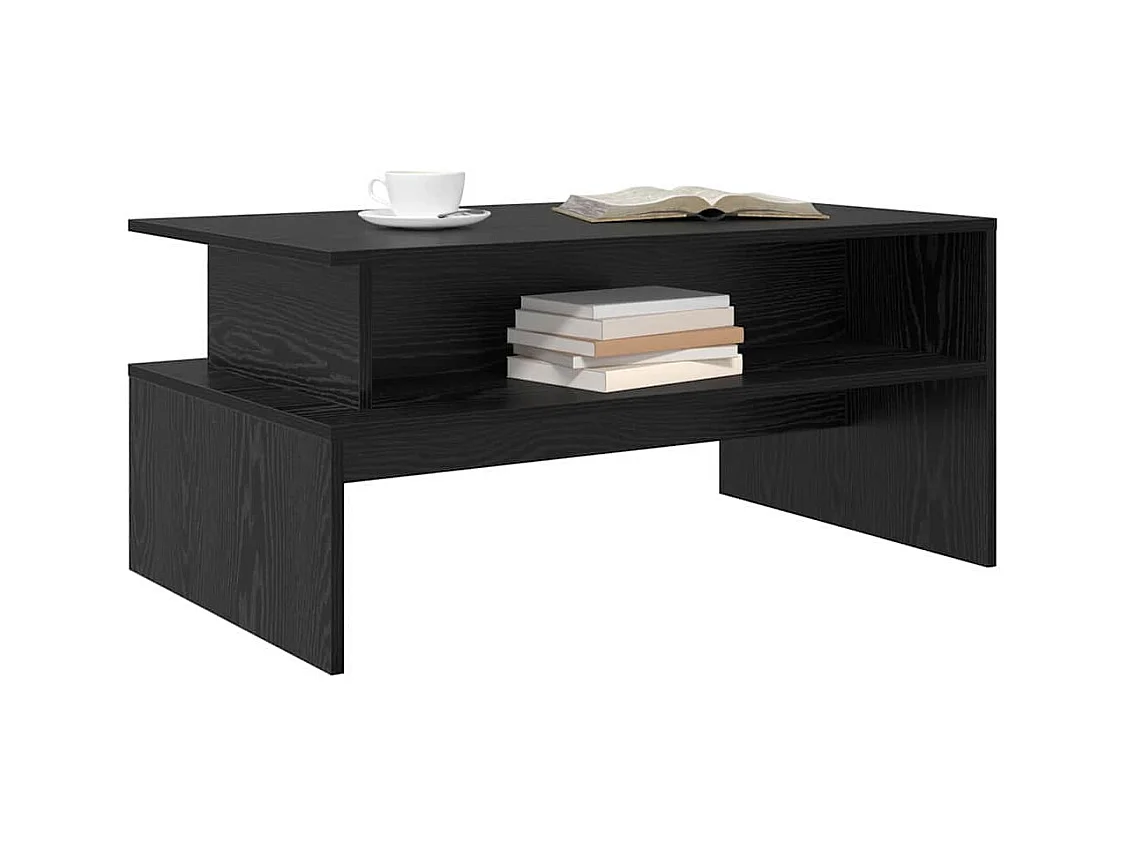 Table basse Chêne noir 90 x 55 x 42.5 cm Bois d'ingénierie