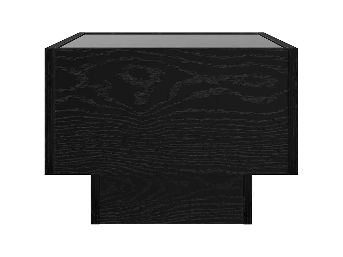 Table basse Chêne noir 40 x 40 x 30 cm Bois d'ingénierie