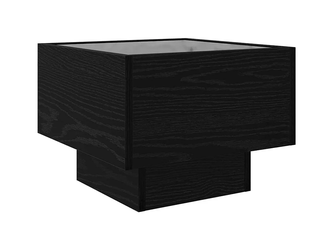 Table basse Chêne noir 40 x 40 x 30 cm Bois d'ingénierie