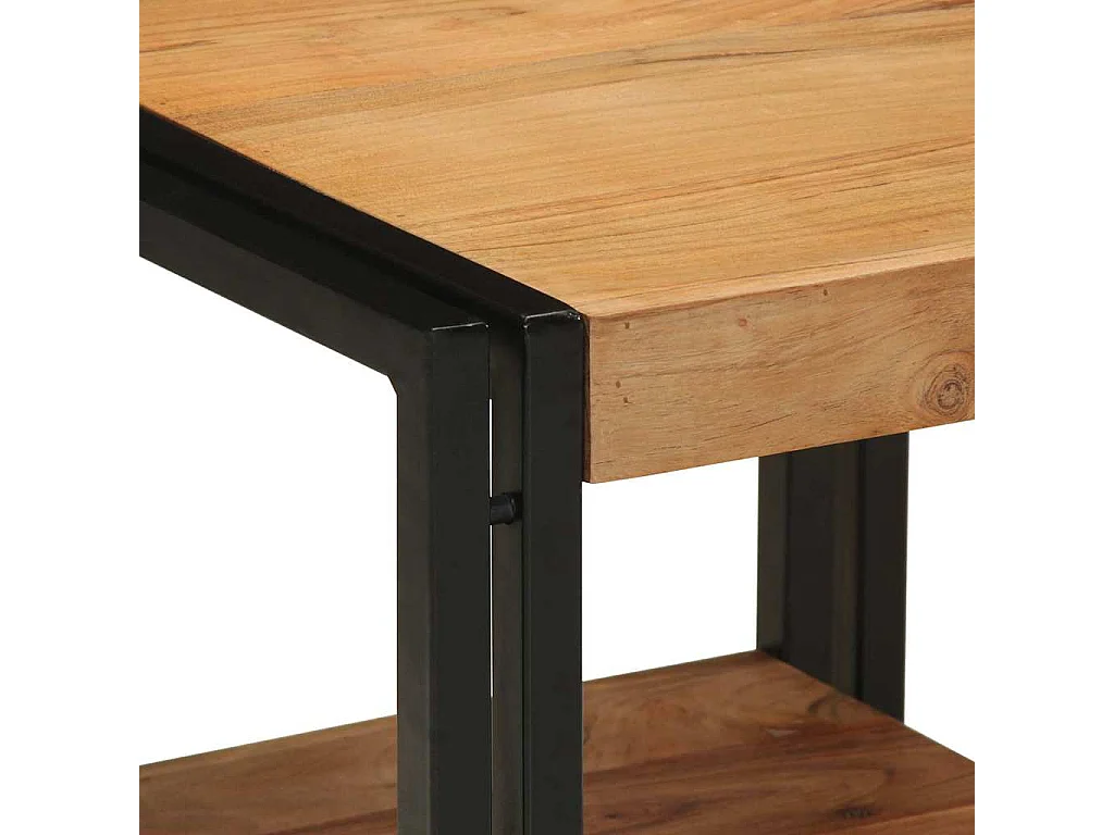Table basse Marron 40 x 40 x 38 cm Bois d'acacia massif