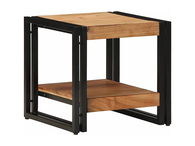 Mesa de Café Marrón 40 x 40 x 38 cm madera maciza de acacia