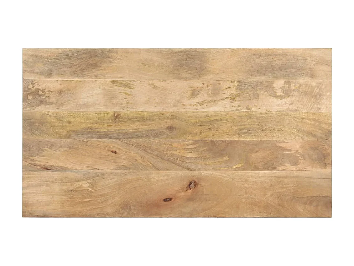 Mesa de centro de madera maciza de mango 110x60x35 cm