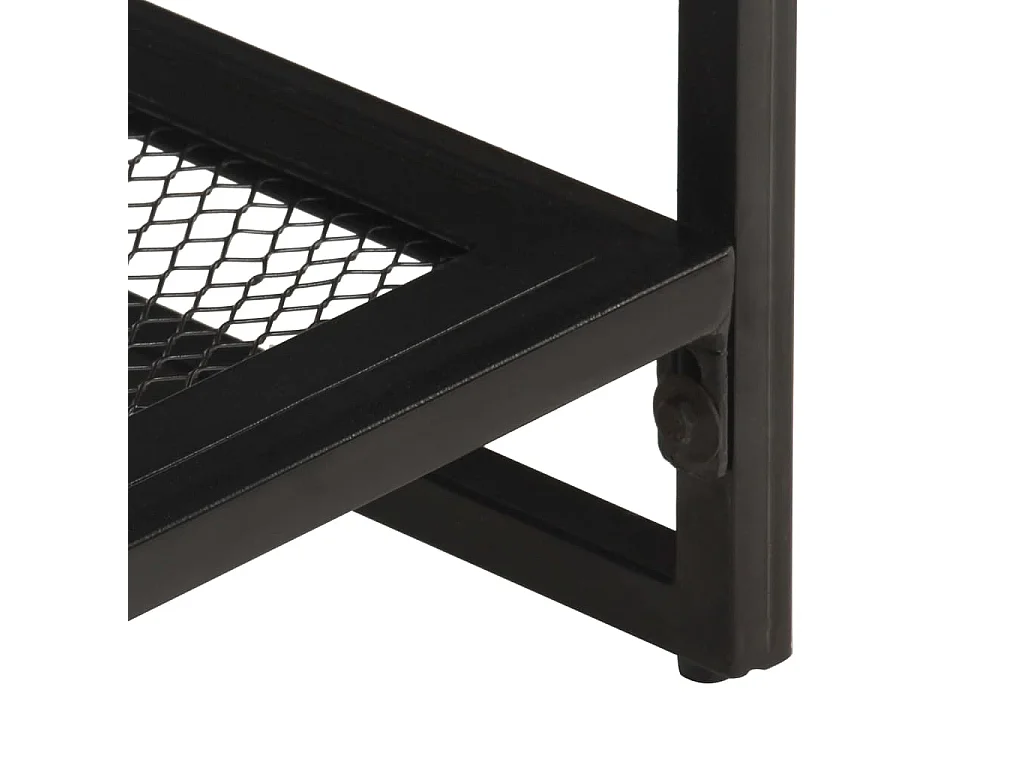Mesa de centro de madera maciza de mango 110x60x35 cm