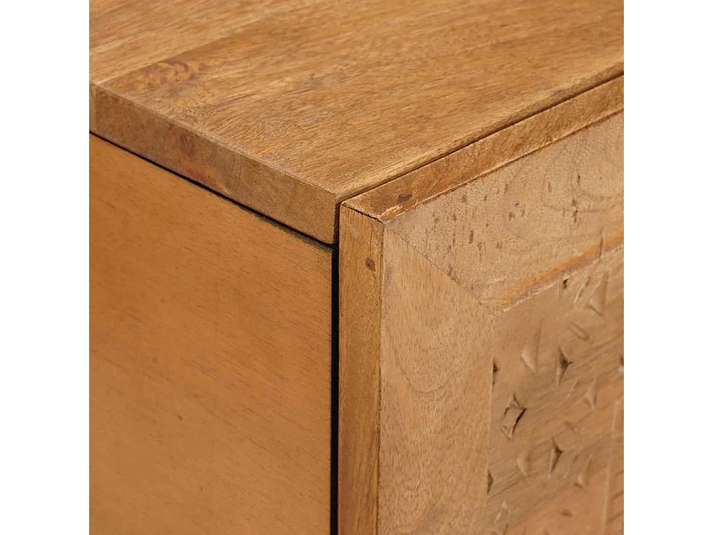 Table basse avec stockage Marron clair 80 x 50 x 40 cm